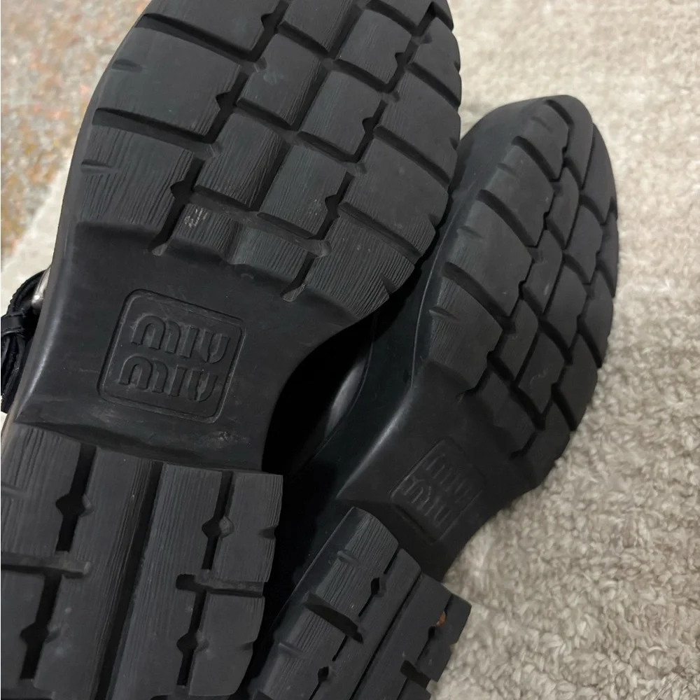 Miu Miu Black Platform Mary Jane Shoes with Buckle - Women's - Picture 6 of 6